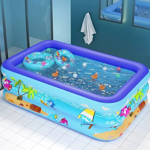 Aufblasbares Planschbecken mit Cartoon-Design – PVC -    Zorenza