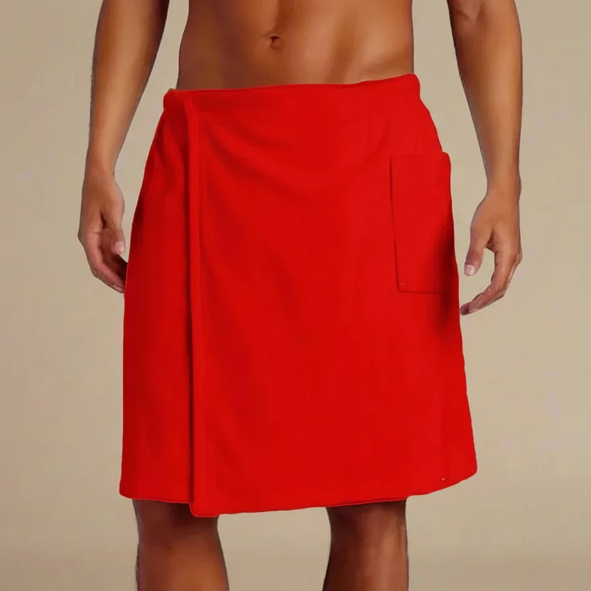 Badehandtuch-Wrap mit Klettverschluss und Tasche -    Zorenza