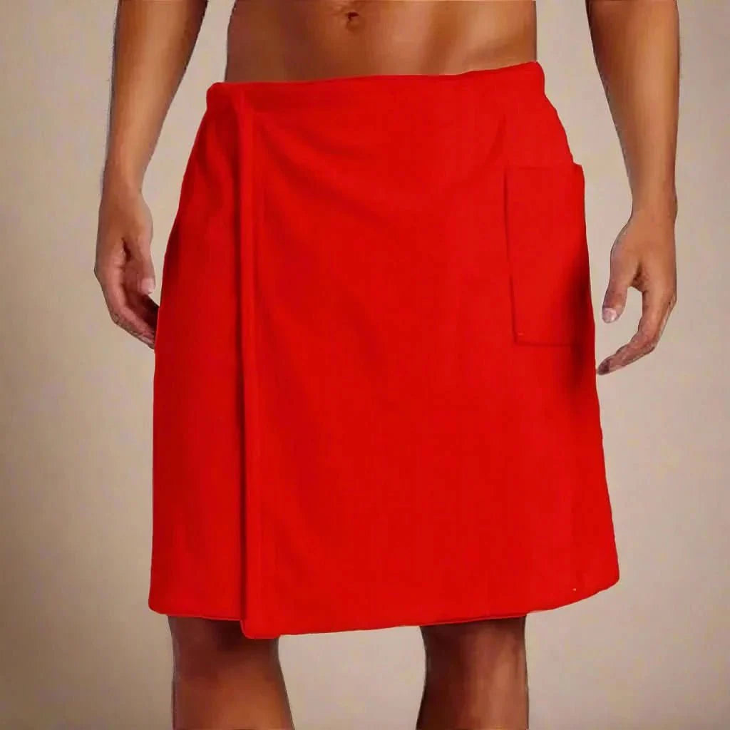 Badehandtuch-Wrap mit Klettverschluss und Tasche -    Zorenza