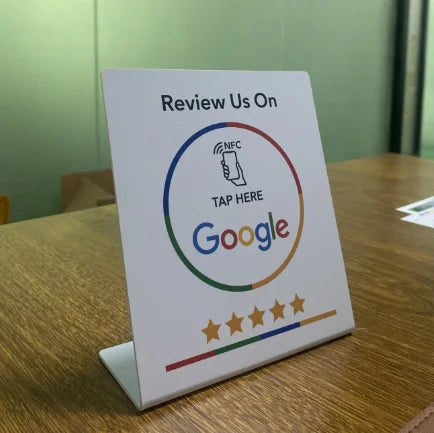 NFC Google Review Aufsteller – Kundenbewertungen sammeln -    Zorenza