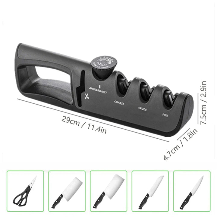 Messerschärfer 4-in-1 mit Scherenschlitz -    Zorenza