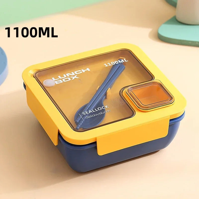 Bento Lunchbox mit Besteck und Silikonmanschette -    Zorenza