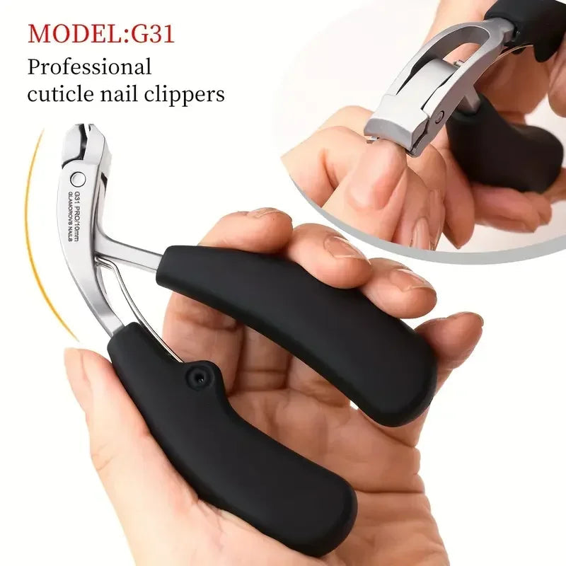 Nagelknipser Edelstahl mit Anti-Spritz-Schutz -    Zorenza