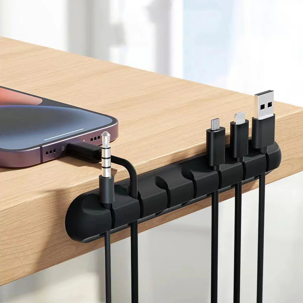 Kabelhalter selbstklebend für Kabel-Management am Schreibtisch -    Zorenza