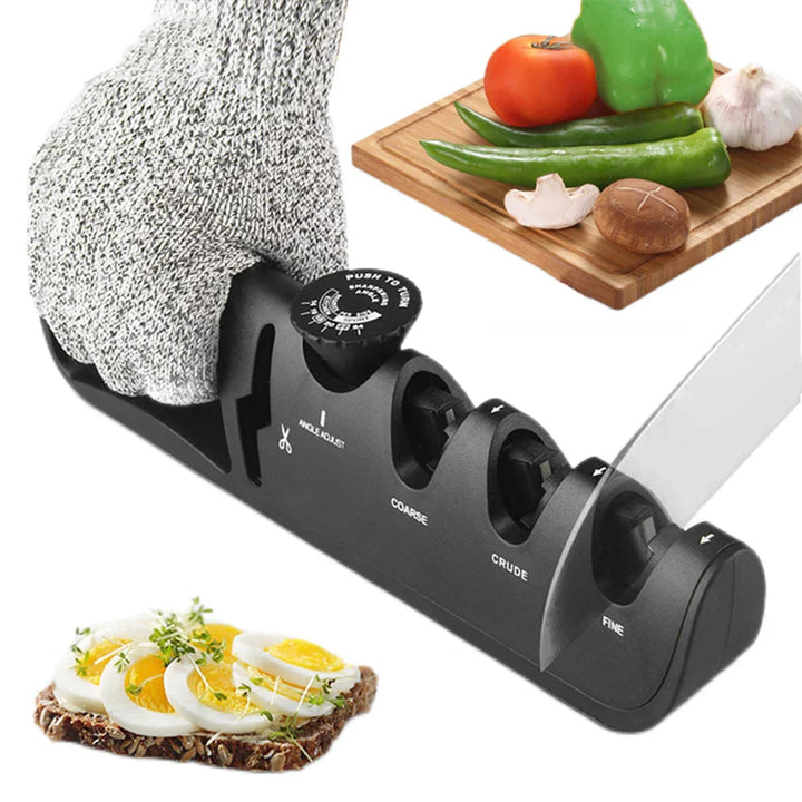 Messerschärfer 4-in-1 mit Scherenschlitz -    Zorenza