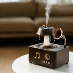Aroma-Diffuser mit Vintage-Grammophon-Design und Regenwasser-Effekt -    Zorenza