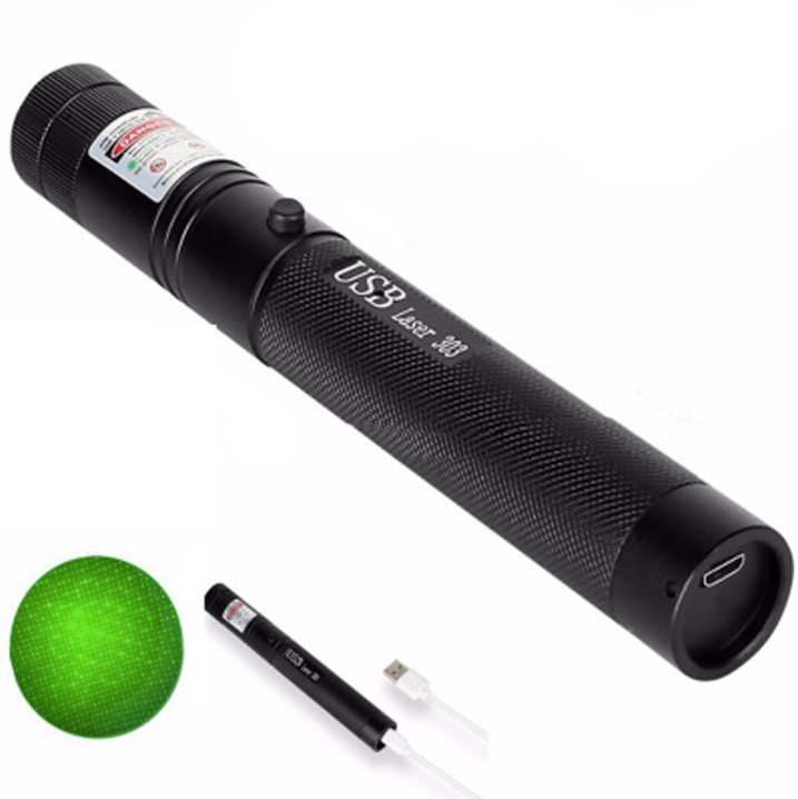 Laserpointer USB wiederaufladbar mit verstellbarem Fokus -    Zorenza