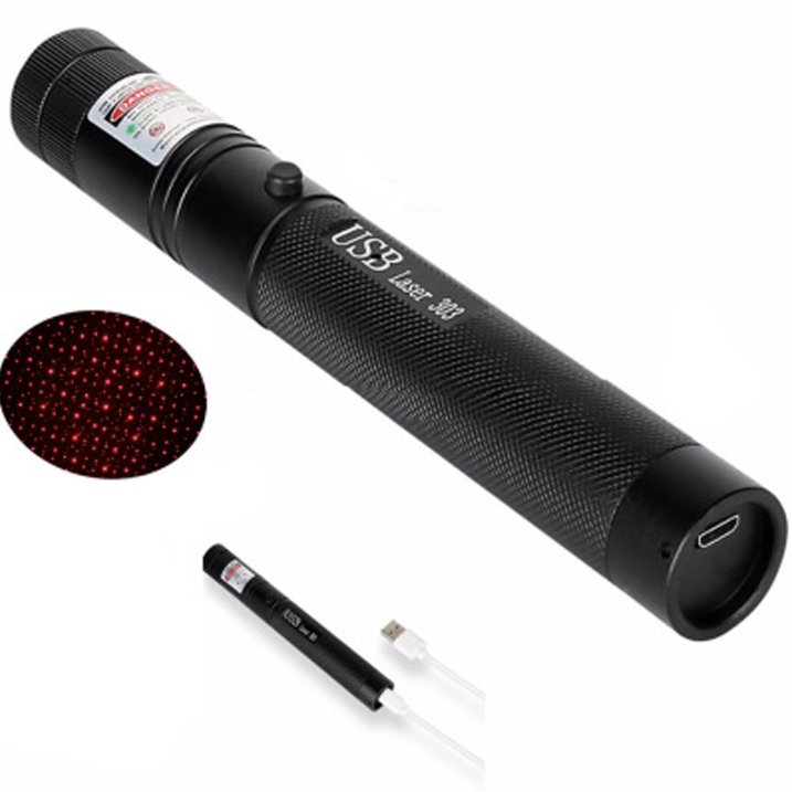 Laserpointer USB wiederaufladbar mit verstellbarem Fokus -    Zorenza