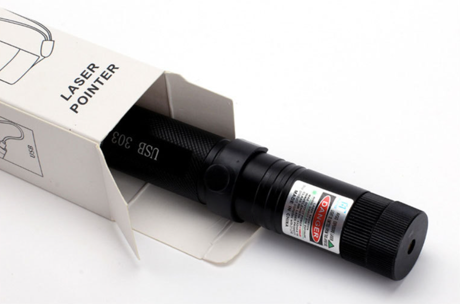 Laserpointer USB wiederaufladbar mit verstellbarem Fokus -    Zorenza