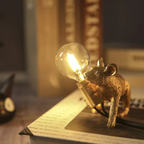 Maus-Tischlampe mit Glühbirne aus Kunstharz -    Zorenza