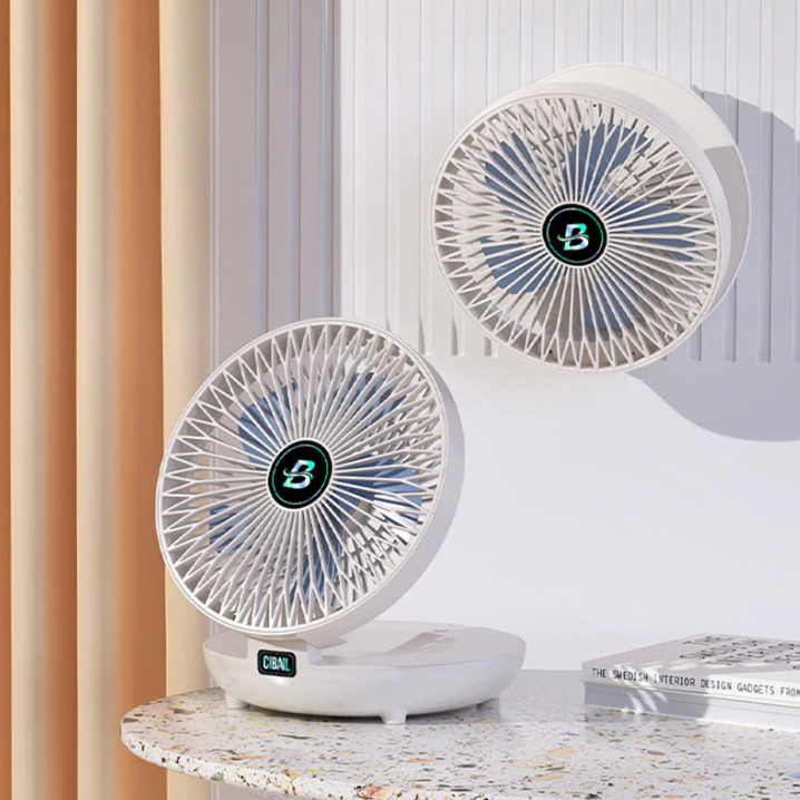 Tischventilator USB – Kompakt, leise, wiederaufladbar -    Zorenza
