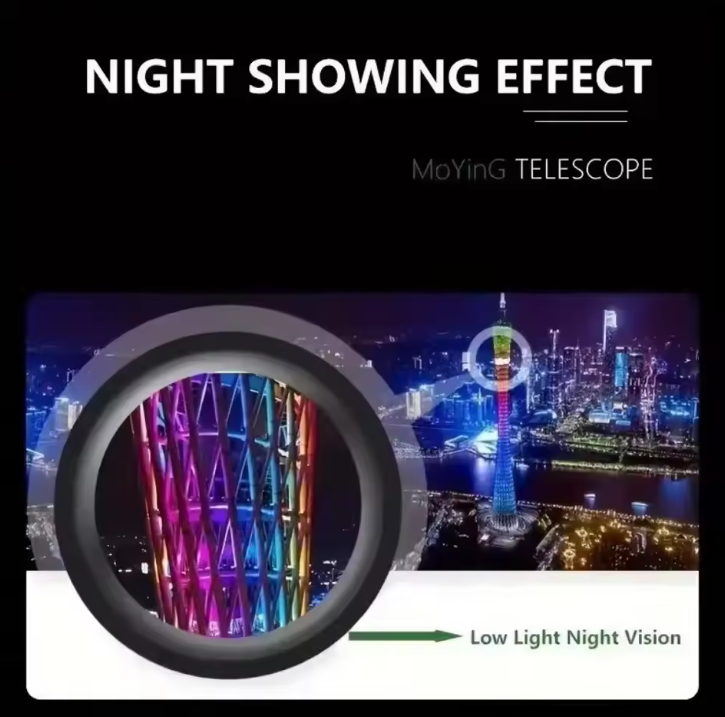 Monokular Teleskop 2000x25 HD mit Handyhalterung -    Zorenza