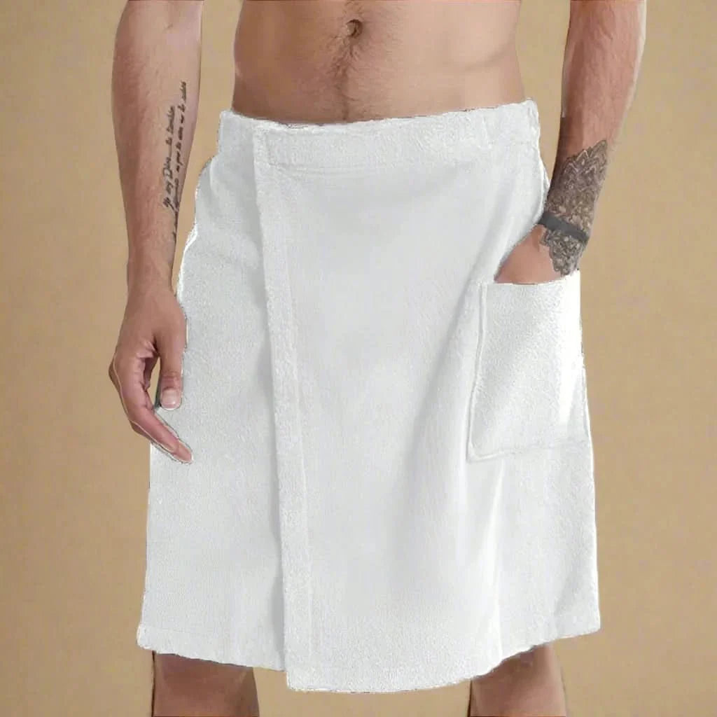 Badehandtuch-Wrap mit Klettverschluss und Tasche -    Zorenza