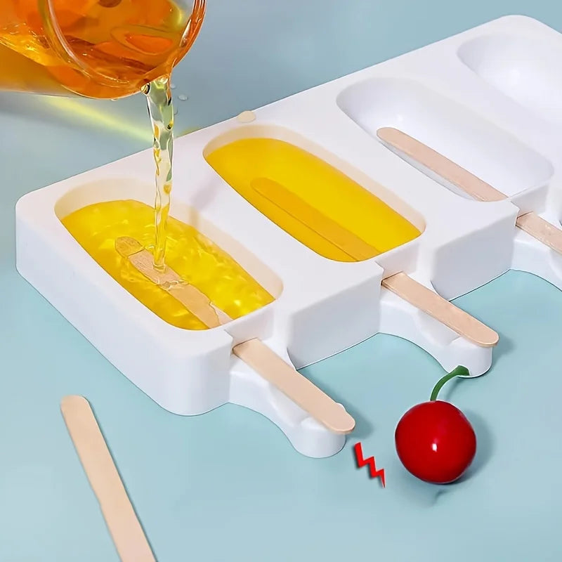 Eisform Silikonmit Holzstäbchen -    Zorenza