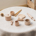 Holz-Spielküchen-Set mit 8 Teilen für Rollenspiele -    Zorenza