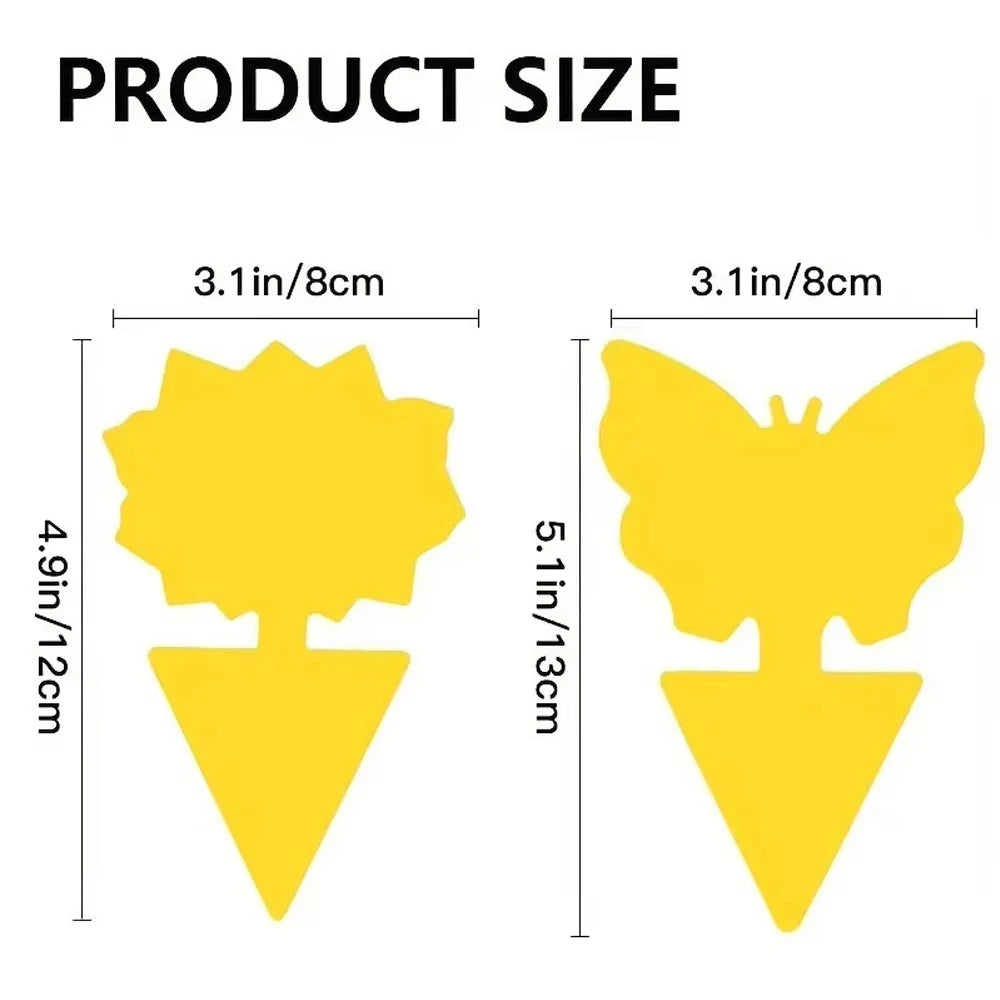 Gelbe Klebefallen Schmetterling – 2 Formen,cm -    Zorenza