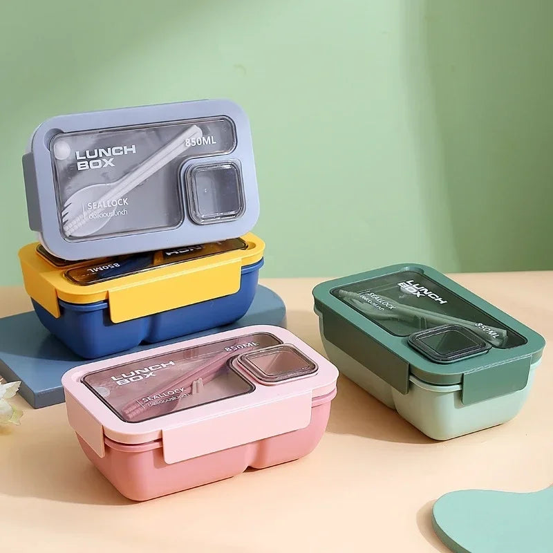 Bento Lunchbox mit Besteck und Silikonmanschette -    Zorenza