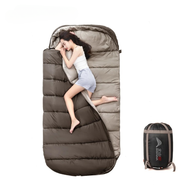 Camping Schlafsack 100 cm breit für 4 Jahreszeiten -    Zorenza