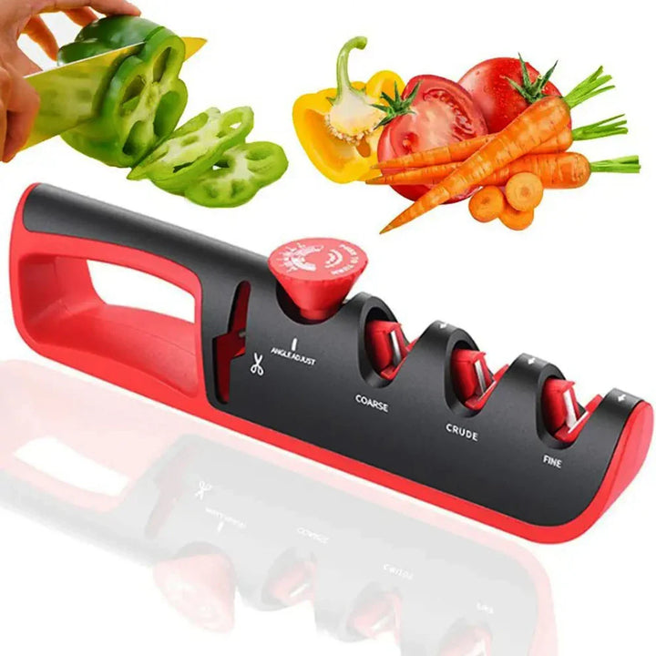 Messerschärfer 4-in-1 mit Scherenschlitz -    Zorenza