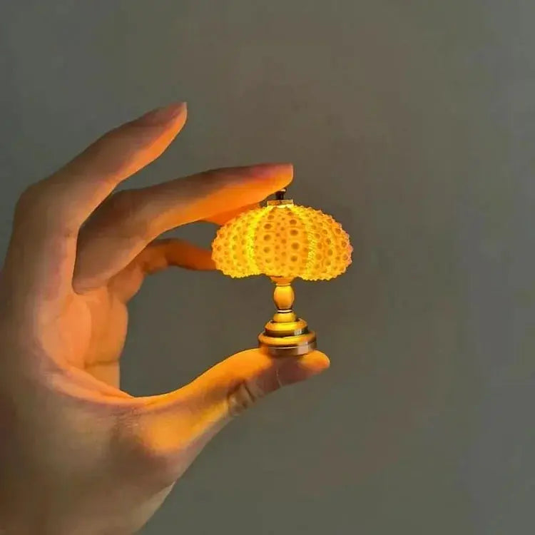 Seeigel-Nachtlampe mit sanfter Ambientebeleuchtung Zorenza