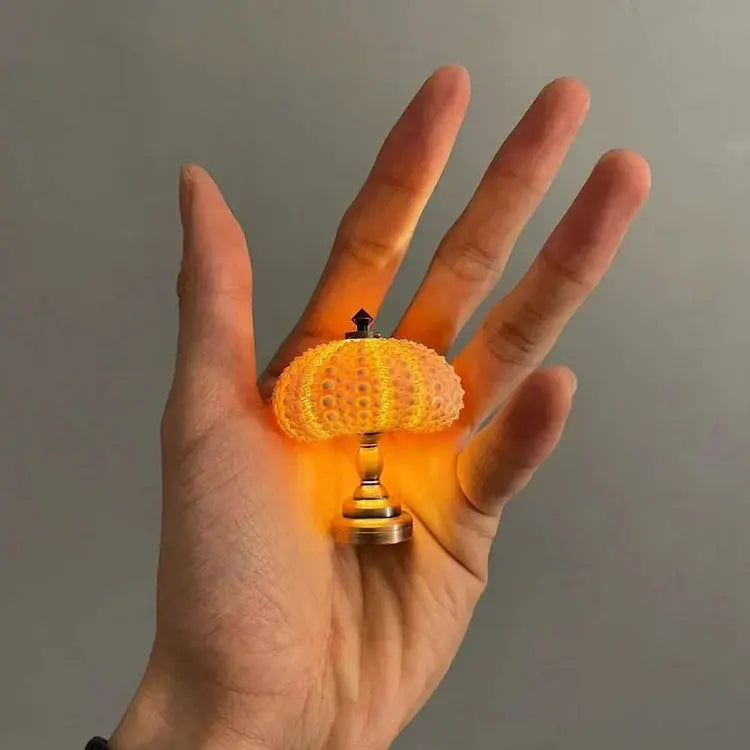 Seeigel-Nachtlampe mit sanfter Ambientebeleuchtung Zorenza