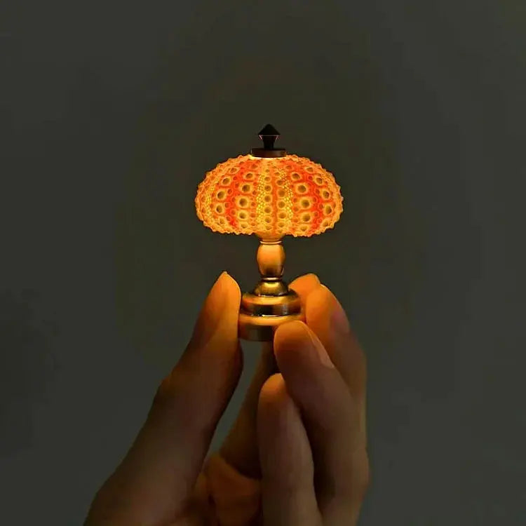 Seeigel-Nachtlampe mit sanfter Ambientebeleuchtung Zorenza