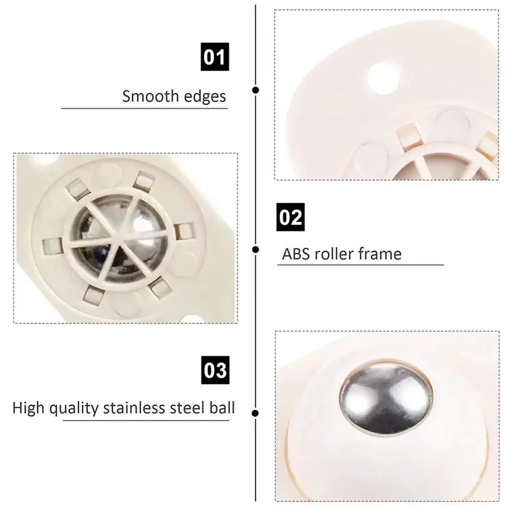 Selbstklebende Möbelgleiter – 360° Gleitpads, 8er-Set Zorenza
