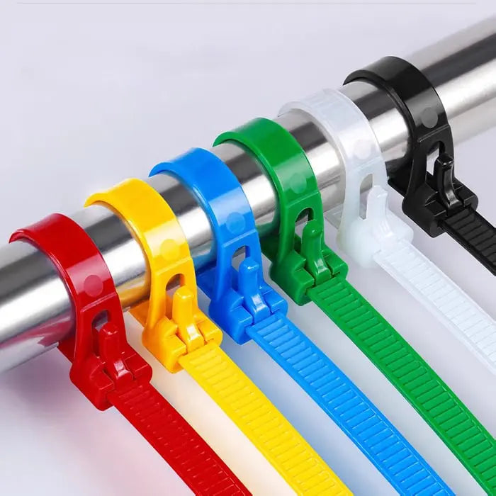 Selbstschließende Kabelbinder aus Nylon – Wiederverwendbar (100 Stück) Zorenza