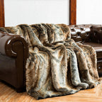 Kunstfell-Decke Flauschig Warm für Sofa und Schlafzimmer -    Zorenza