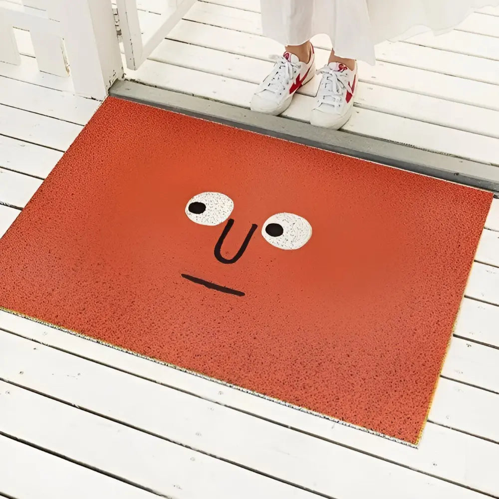 Smiley-Fußmatte – Rutschfestes PVC mit Schnelltrocknender Oberfläche Zorenza