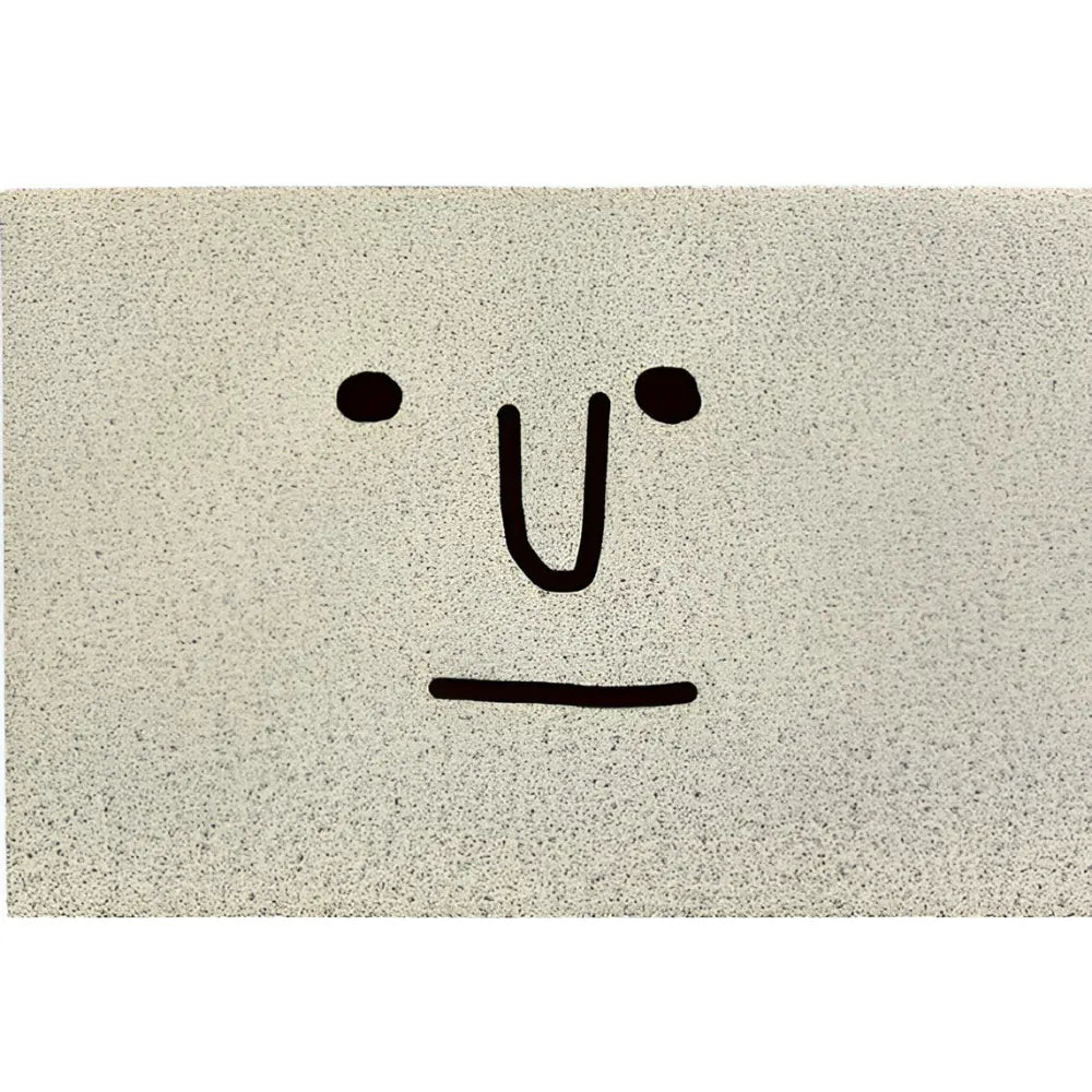 Smiley-Fußmatte – Rutschfestes PVC mit Schnelltrocknender Oberfläche Zorenza