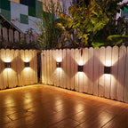 Solar-LED-Wandlampe – Warmes Licht ohne Kabel (4er-Set) Zorenza