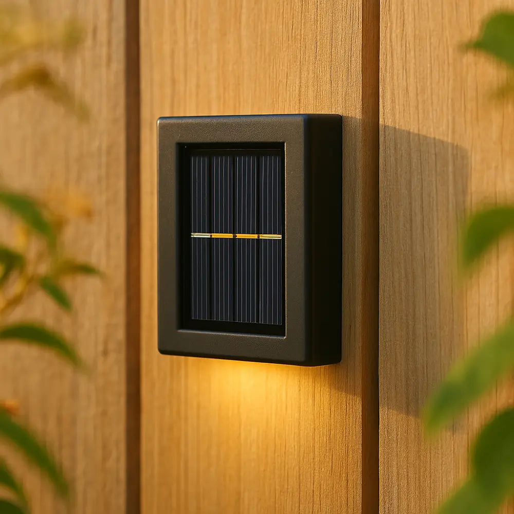 Solar-LED-Wandlampe – Warmes Licht ohne Kabel (4er-Set) Zorenza
