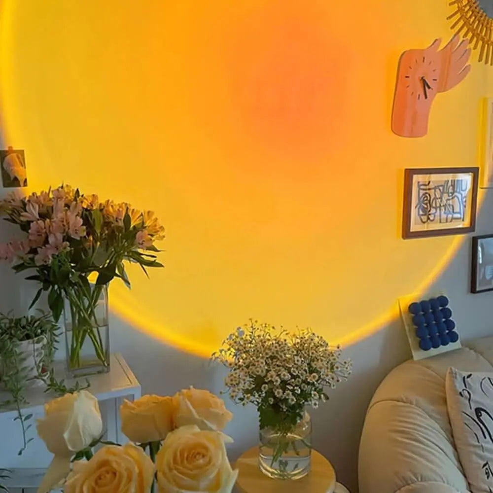 Sonnenuntergangs-Projektionslampe – 16 Farben, 180° Drehkopf Zorenza