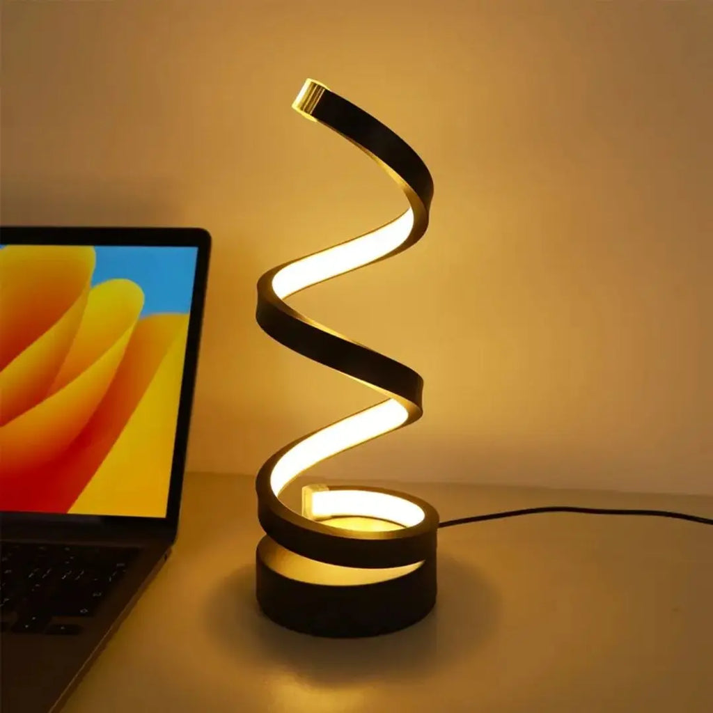 Spiral-LED-Tischlampe – Dimmbar mit Touchsteuerung Zorenza