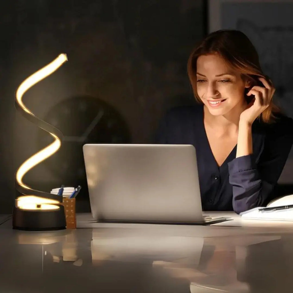Spiral-LED-Tischlampe – Dimmbar mit Touchsteuerung Zorenza