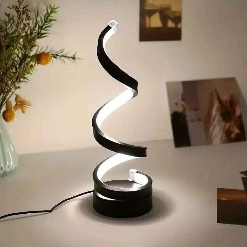 Spiral-LED-Tischlampe – Dimmbar mit Touchsteuerung Zorenza