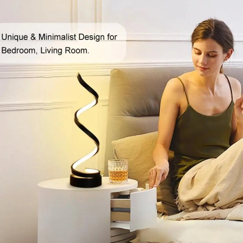 Spiral-LED-Tischlampe – Dimmbar mit Touchsteuerung Zorenza