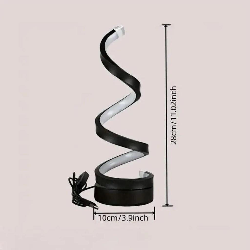 Spiral-LED-Tischlampe – Dimmbar mit Touchsteuerung Zorenza