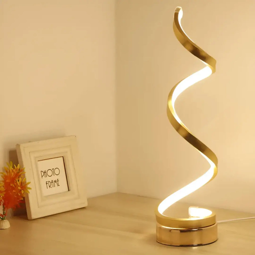 Spiralförmige LED-Tischlampe mit Dimmer – Modernes Design 19W Zorenza