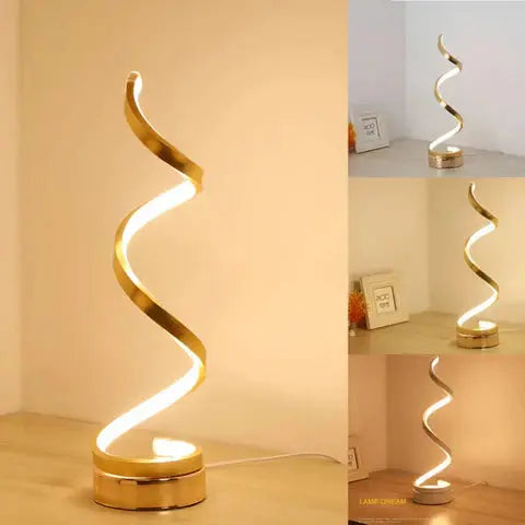 Spiralförmige LED-Tischlampe mit Dimmer – Modernes Design 19W Zorenza