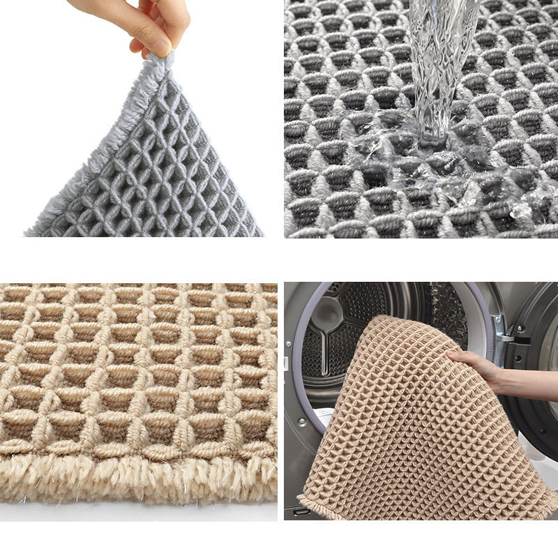Badteppich rutschfest mit Waffelstruktur -    Zorenza