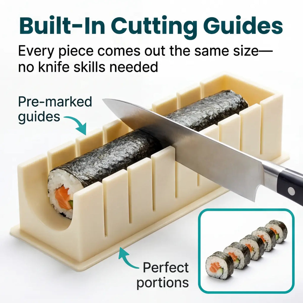 Sushi-Form-Set – Gleichmäßige Rollen ganz ohne Rolltechnik Zorenza