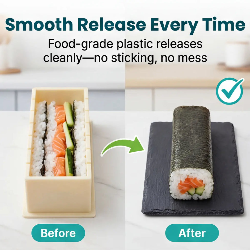 Sushi-Form-Set – Gleichmäßige Rollen ganz ohne Rolltechnik Zorenza