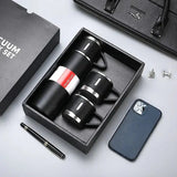 Ensemble de thermos en acier inoxydable – 500 ml avec 3 gobelets, boîte cadeau