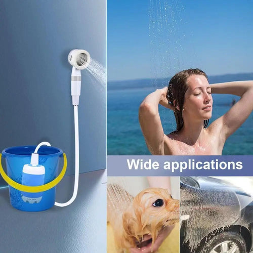 Camping-Dusche USB wiederaufladbar mit verstellbarem Wasserstrahl -    Zorenza