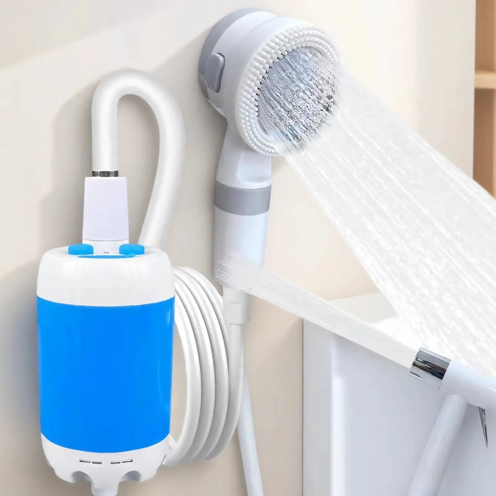 Camping-Dusche USB wiederaufladbar mit verstellbarem Wasserstrahl -    Zorenza