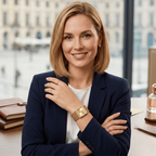 Damenuhr mit Strass-Zifferblatt und Mesh-Armband -    Zorenza