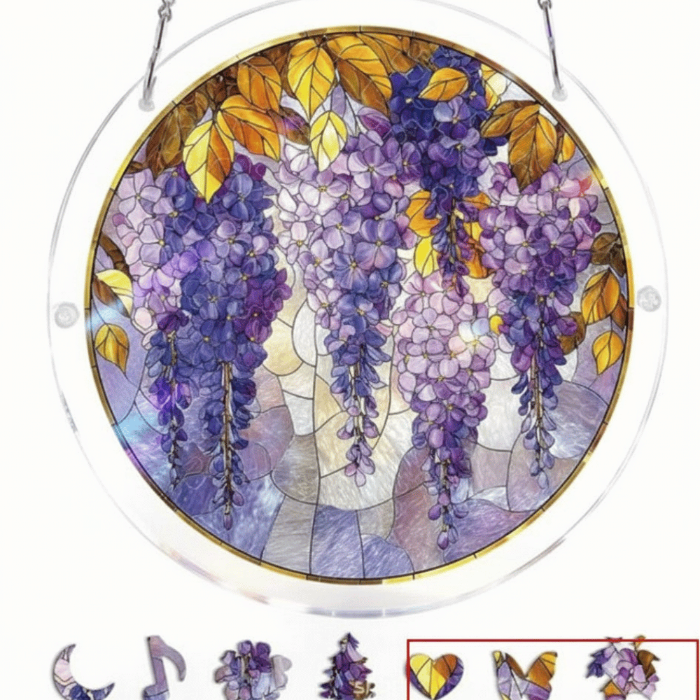 Sonnenfänger Acryl rund 18,8 cm – Farbspektrum-Design -    Zorenza