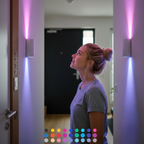 LED-Wandleuchte mit Bewegungsmelder – Farbwechsel -    Zorenza